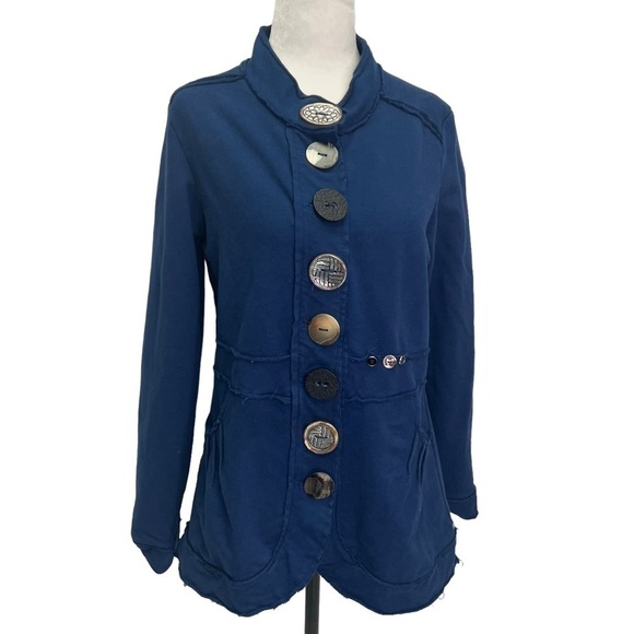 NEON Buddha Navy Blue Street Blazer Size S - Picture 1 of 11
